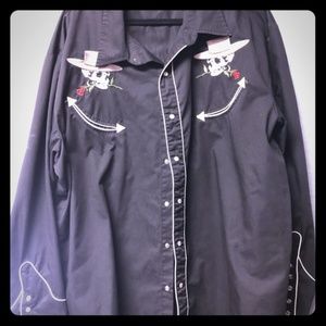Black Western Shirt